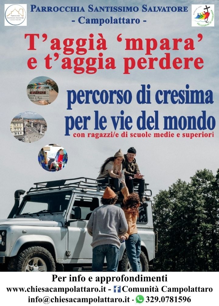 Percorso di cresima per le vie del mondo