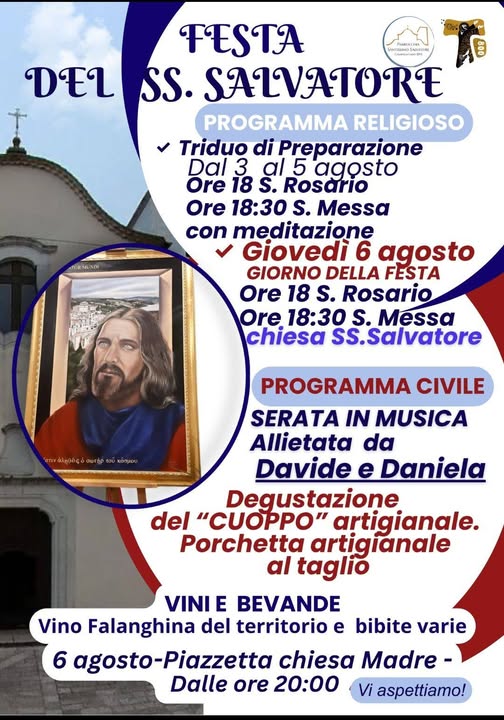 6 agosto: festa del SS. Salvatore