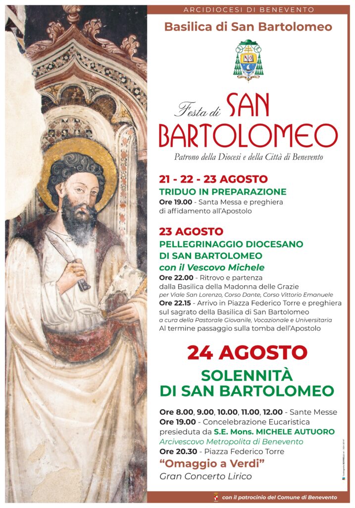 24 agosto, festa di San Bartolomeo Apostolo … siamo tutti invitati