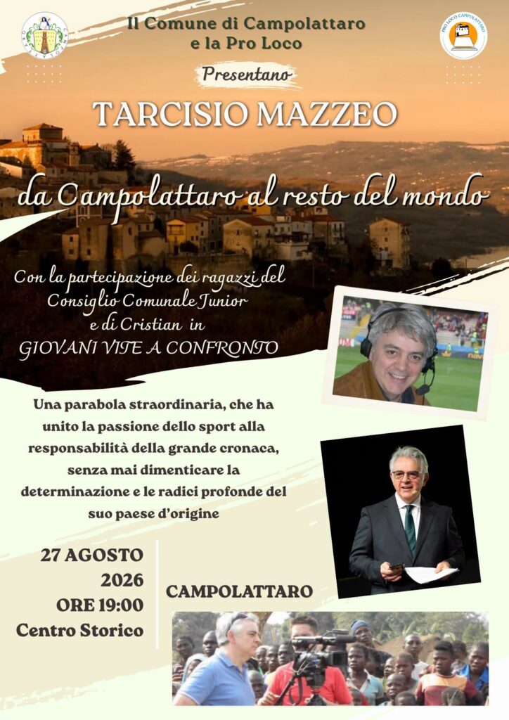 Dall'oratorio di Campolattaro al giornalismo internazionale: la testimonianza di Tarcisio Mazzeo